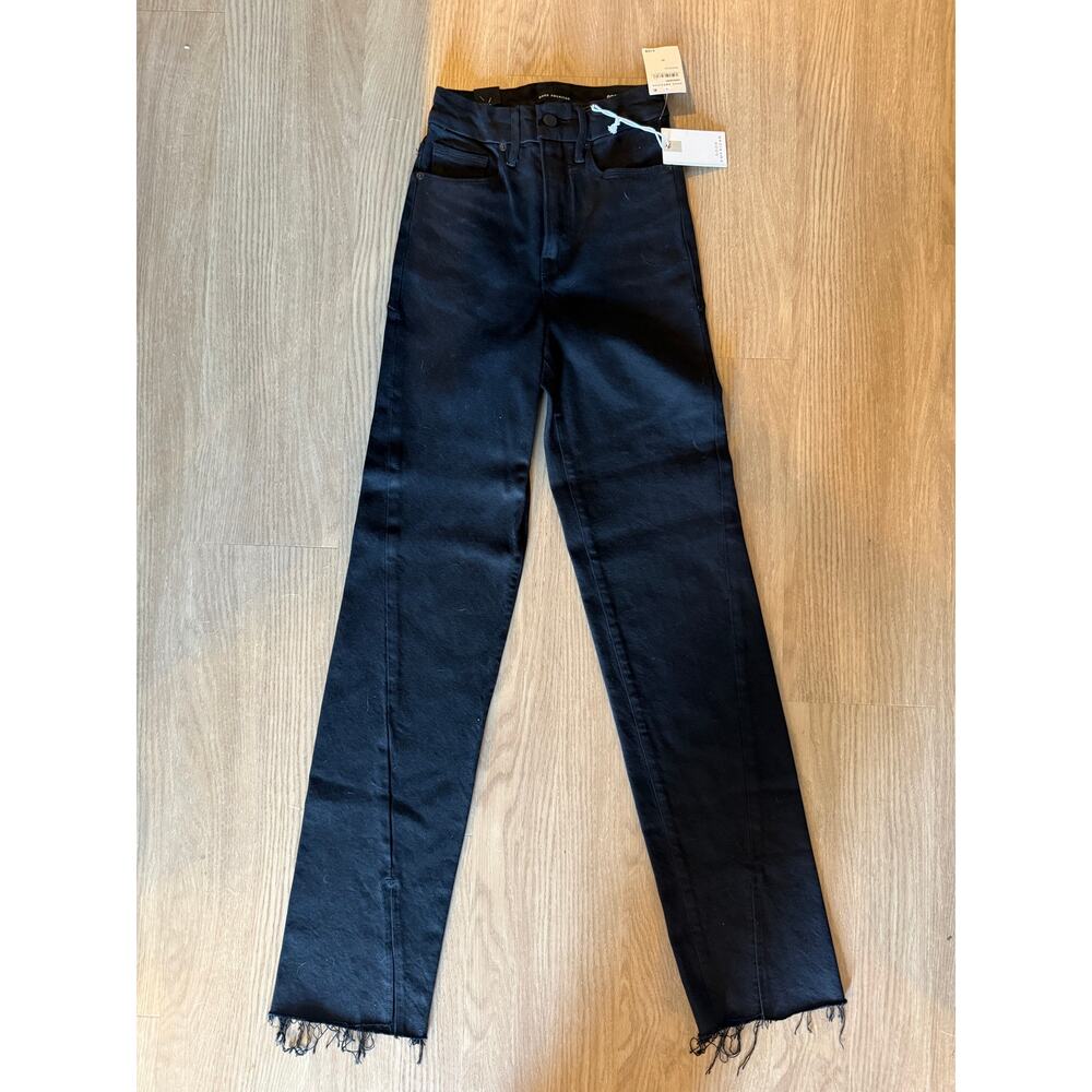 NWT Good American Good Boy Straight Leg Jeans in Black